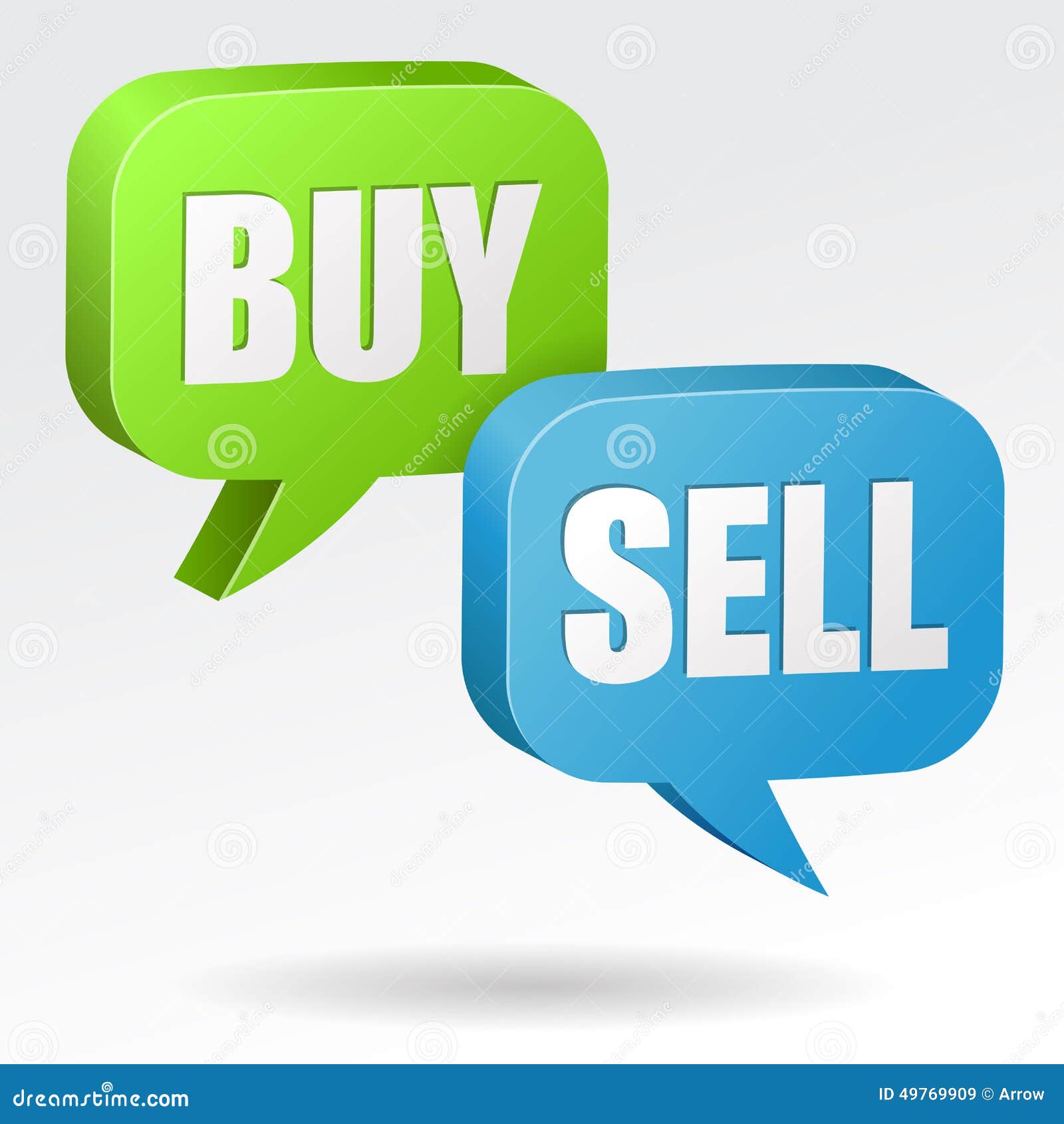 Buy and Sell Speech Bubble stock illustration. Illustration of commerce