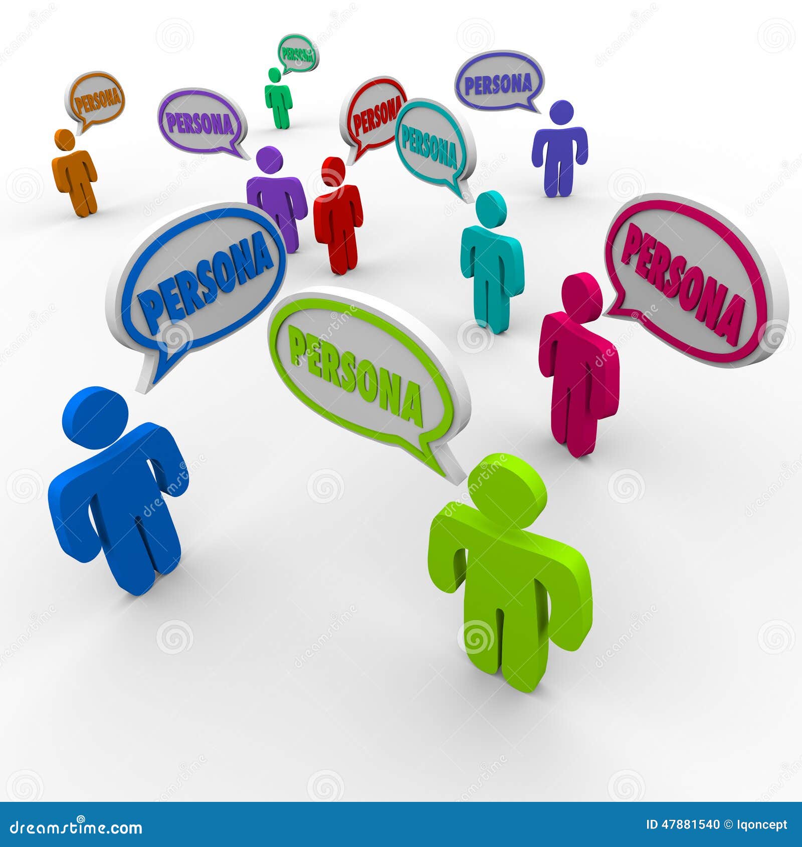 buyer persona speech bubble people customers profile clients