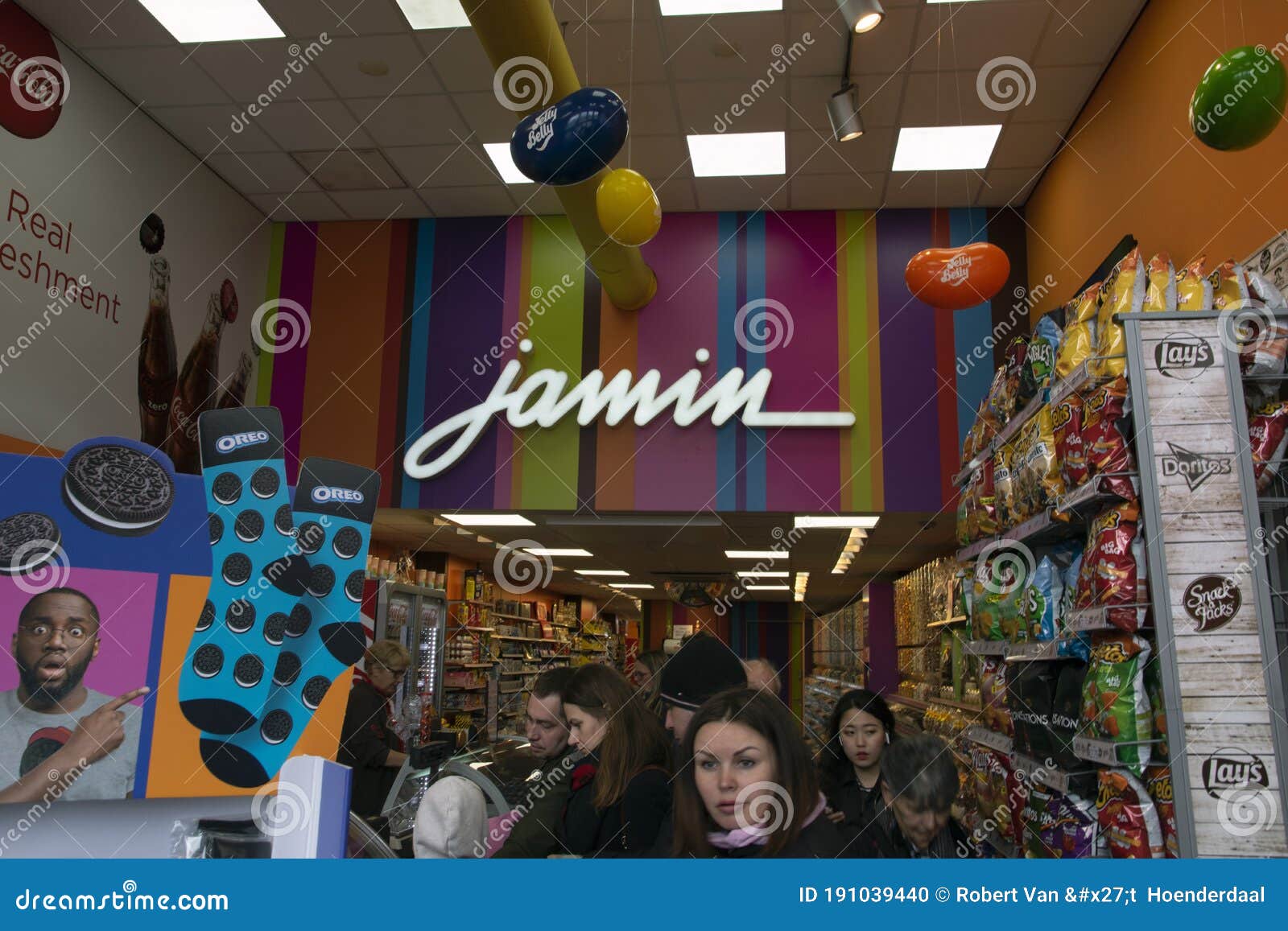 Buying at the Jamin Candy Store at Amsterdam the Netherlands 2019