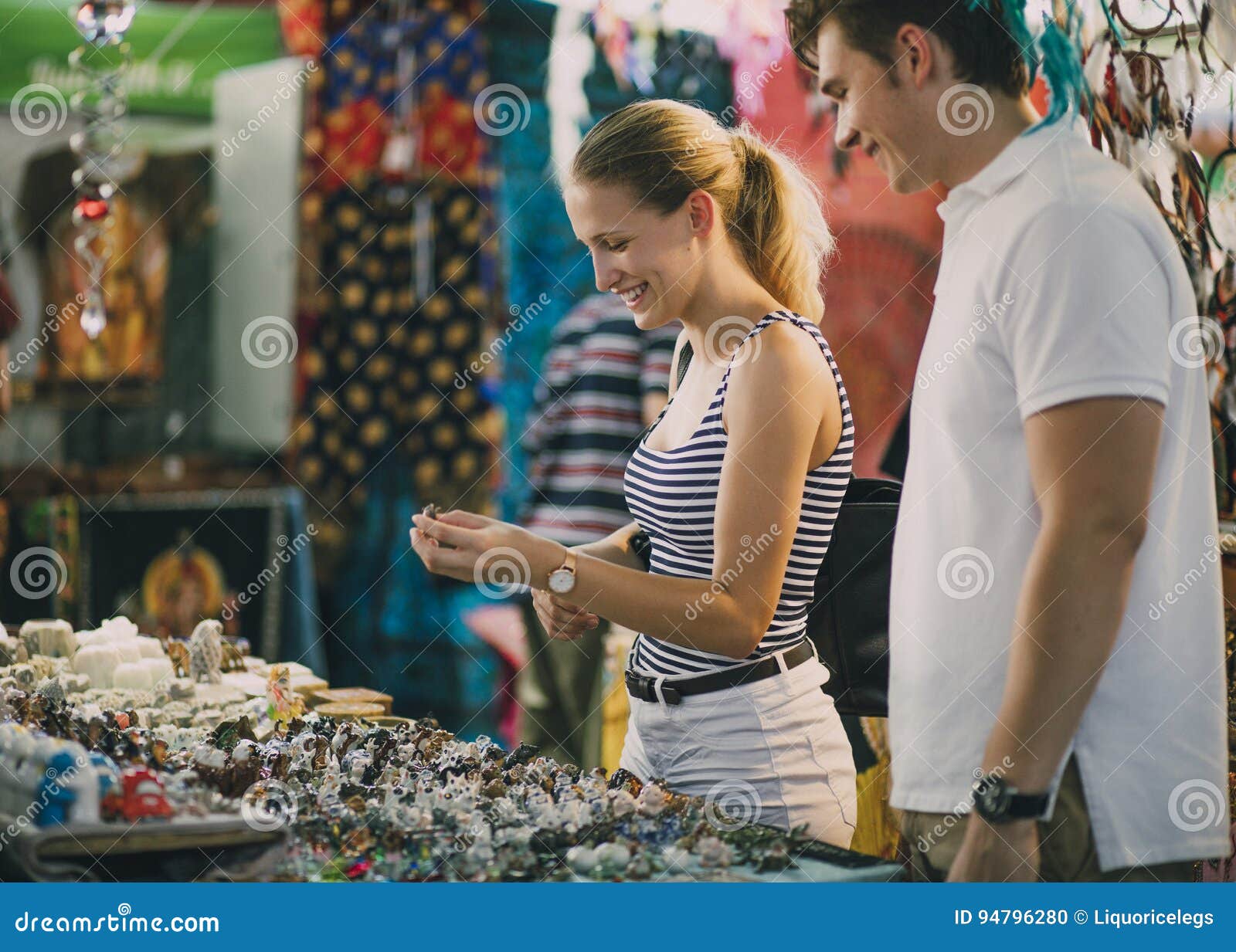 buying jewellery at queen victoria market