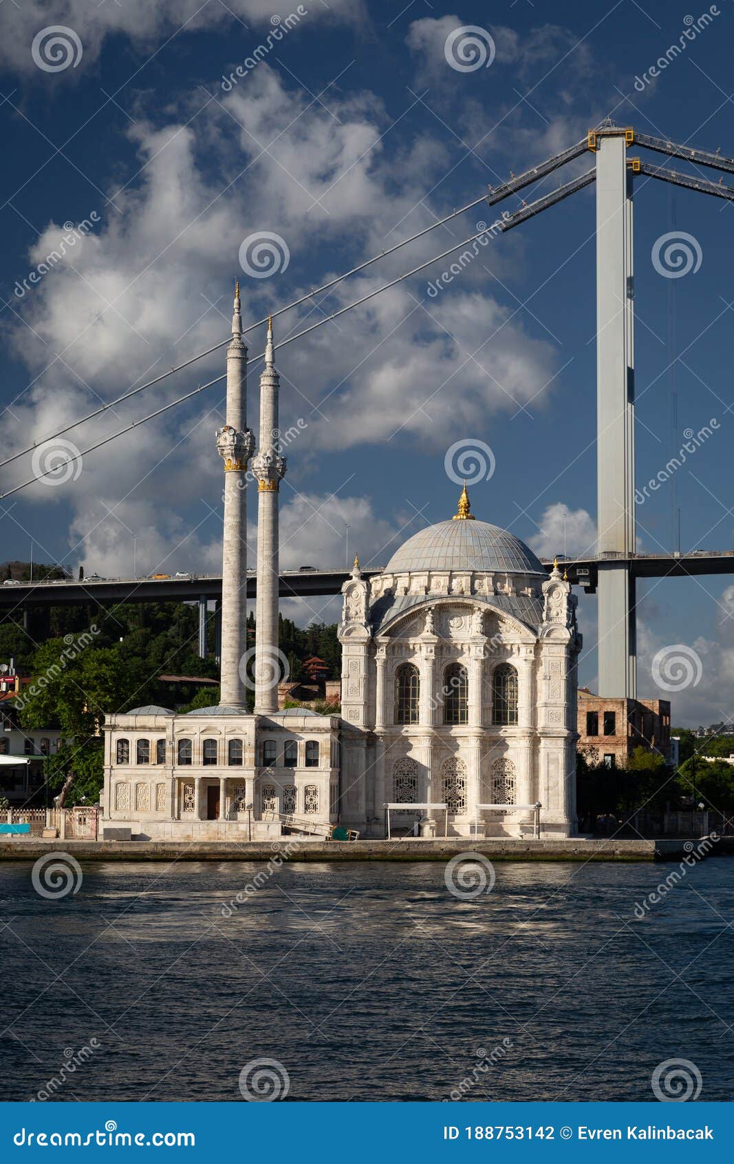buyuk mecidiye mosque in istanbul, turkey