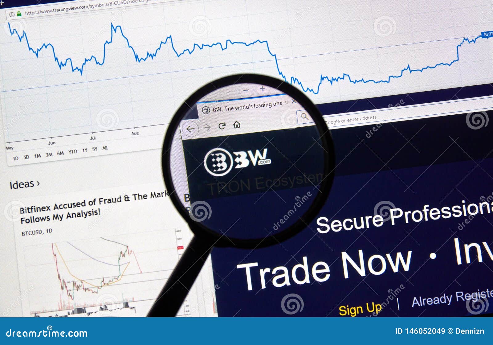 BW.com Cryptocurrency Exchange Site Editorial Stock Image ...