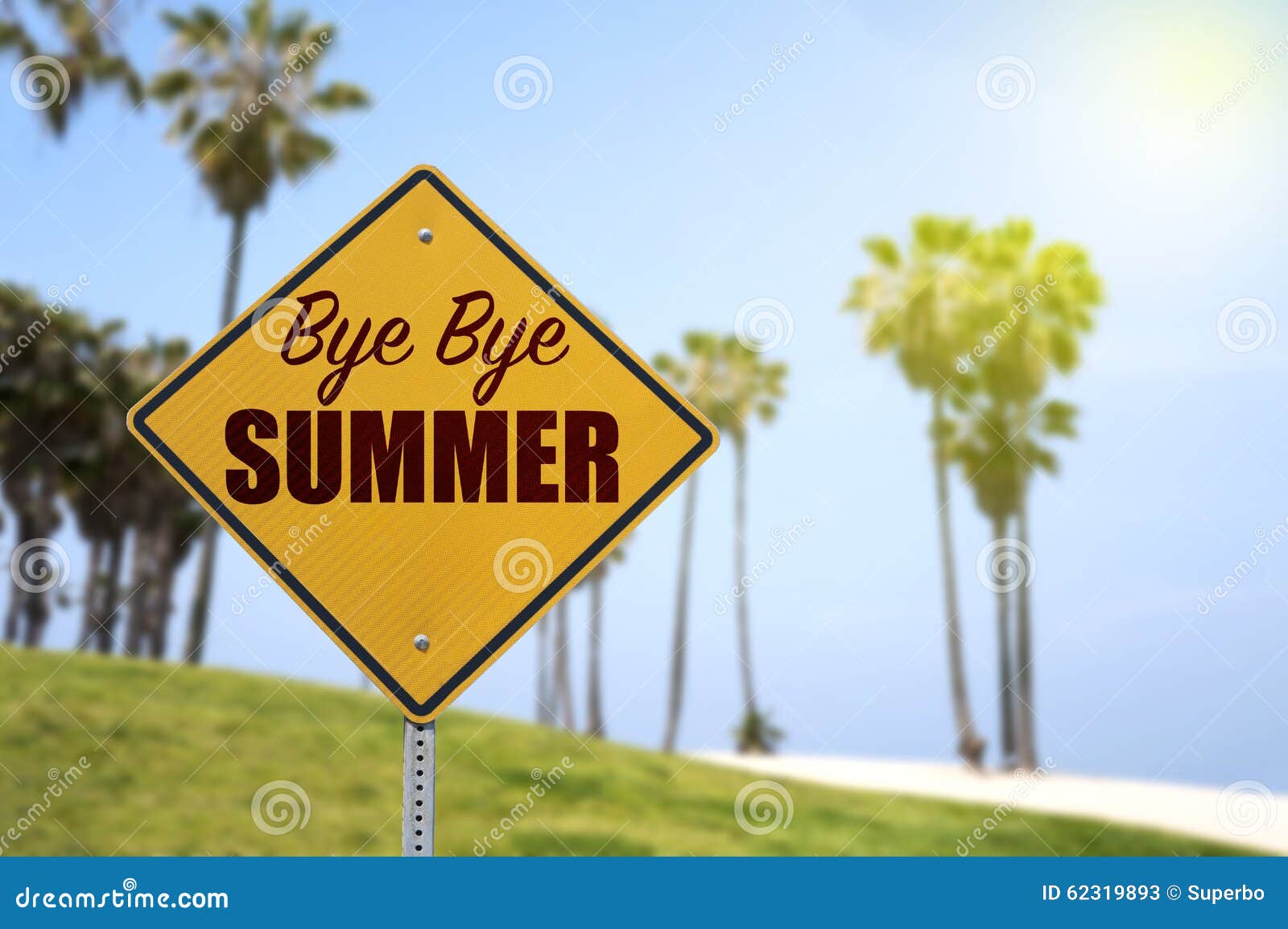 Bye Bye Summer Stock Photo Image 62319893