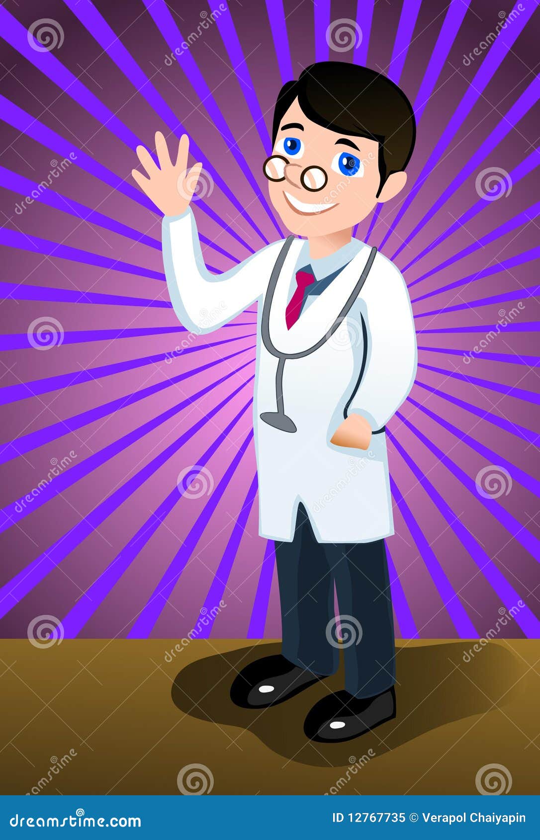 Bye Doctor! I'm Healthy Royalty Free Stock Photo - Image: 12767735
