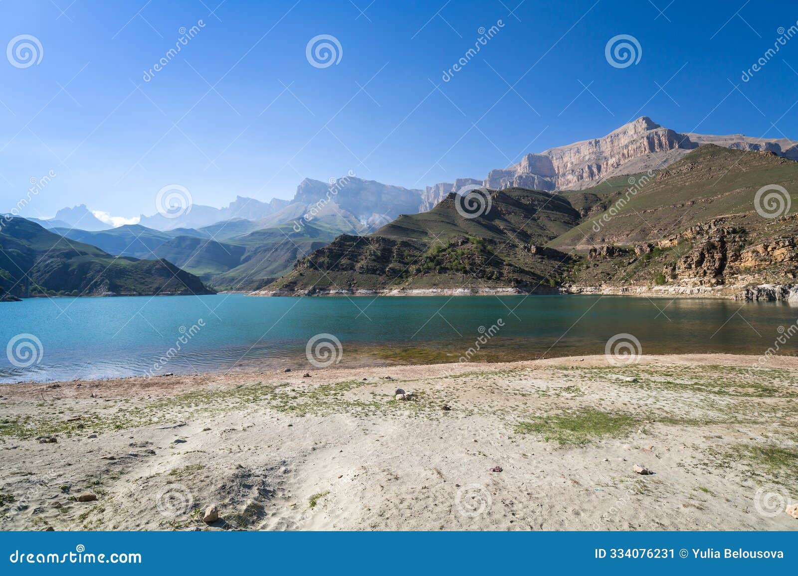 bylym lake in the caucasus mountains