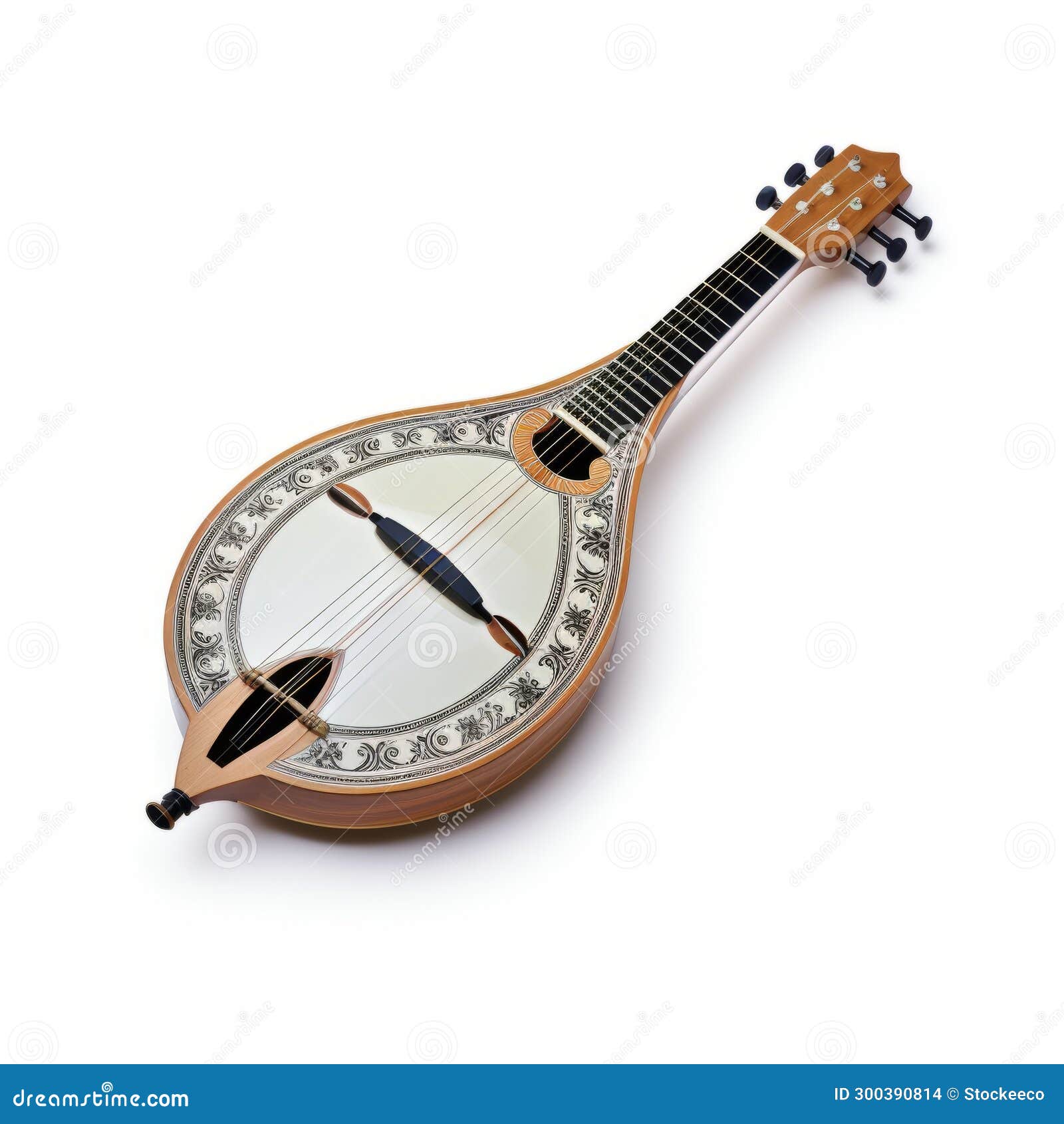 Byzantineinspired Brown Mandolin with Panoramic Scale and Distinct