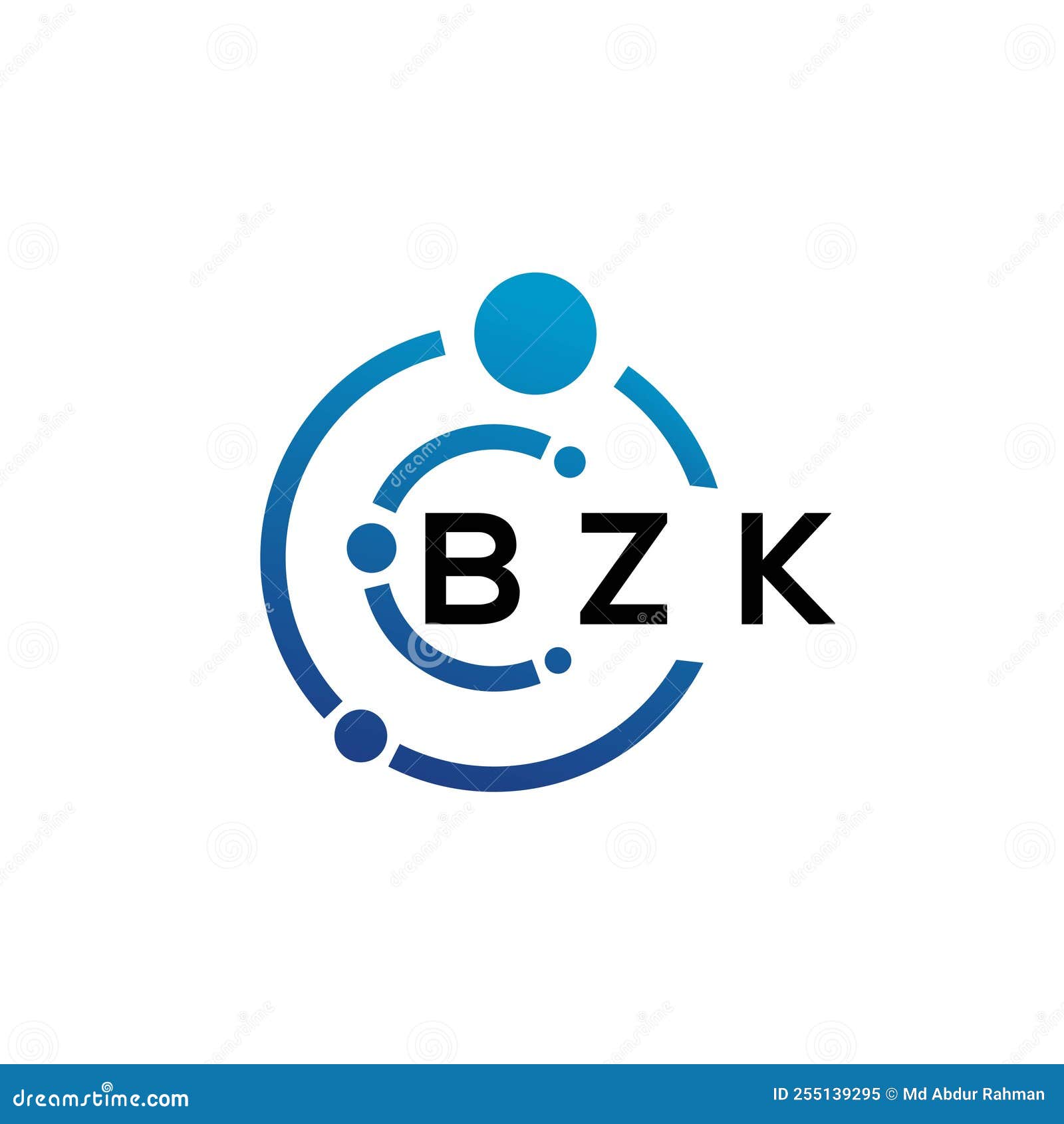 bzk letter logo  on white background. bzk creative initials letter logo concept. bzk letter 