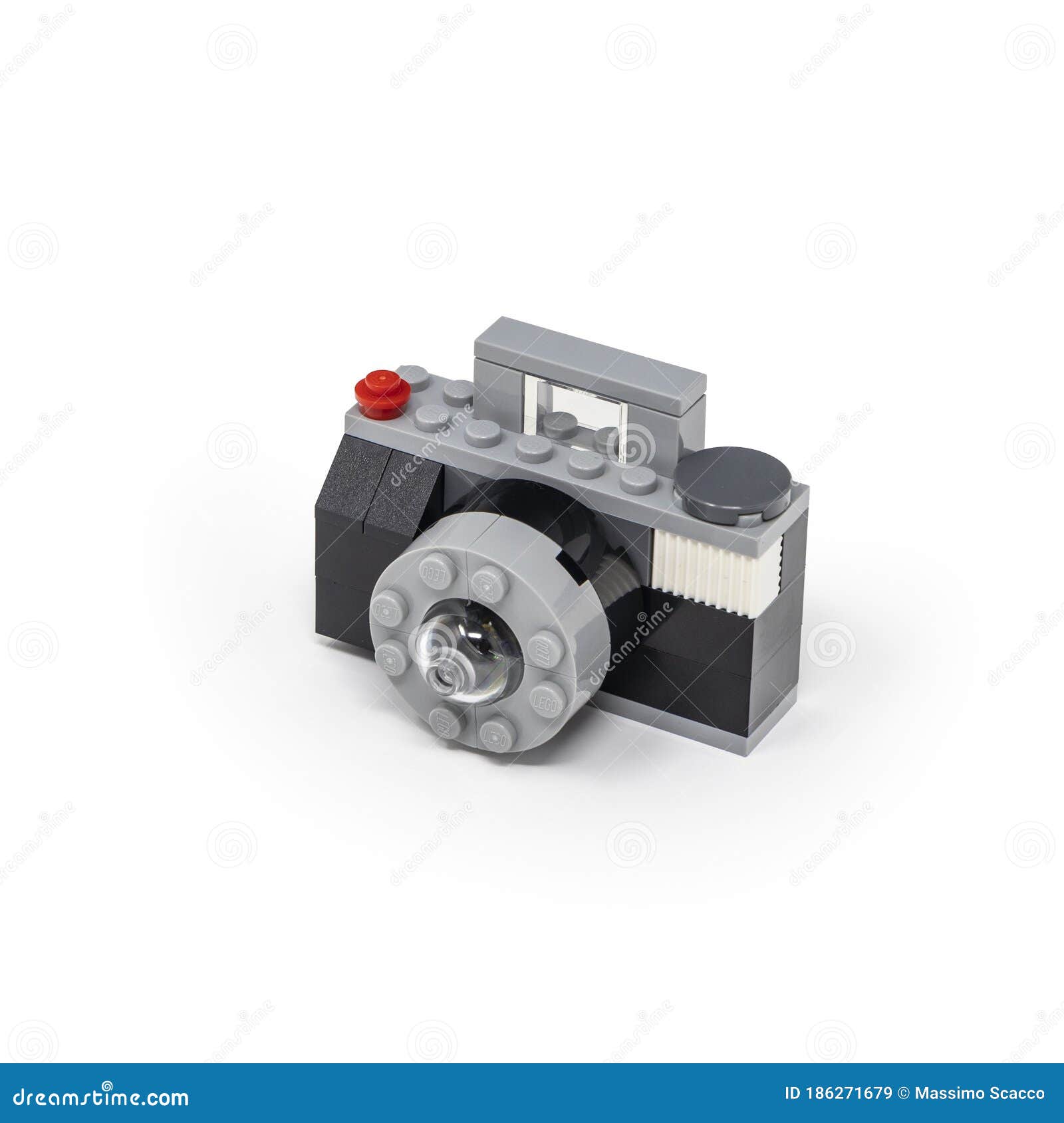 Cámara Lego En Fondo De Placa Base Gris Foto de archivo editorial - Imagen  de gris, figura: 165961318