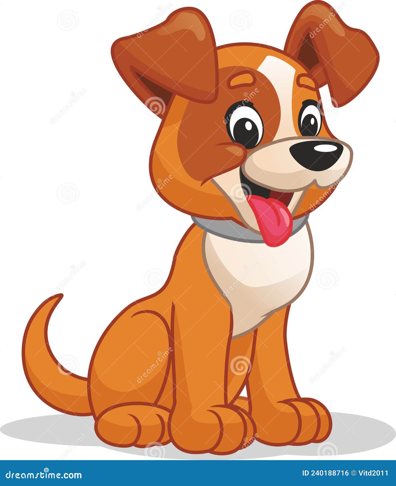 Cão Simplificou A Ilustração Bonita Royalty Free SVG, Cliparts, Vetores, e  Ilustrações Stock. Image 74141314