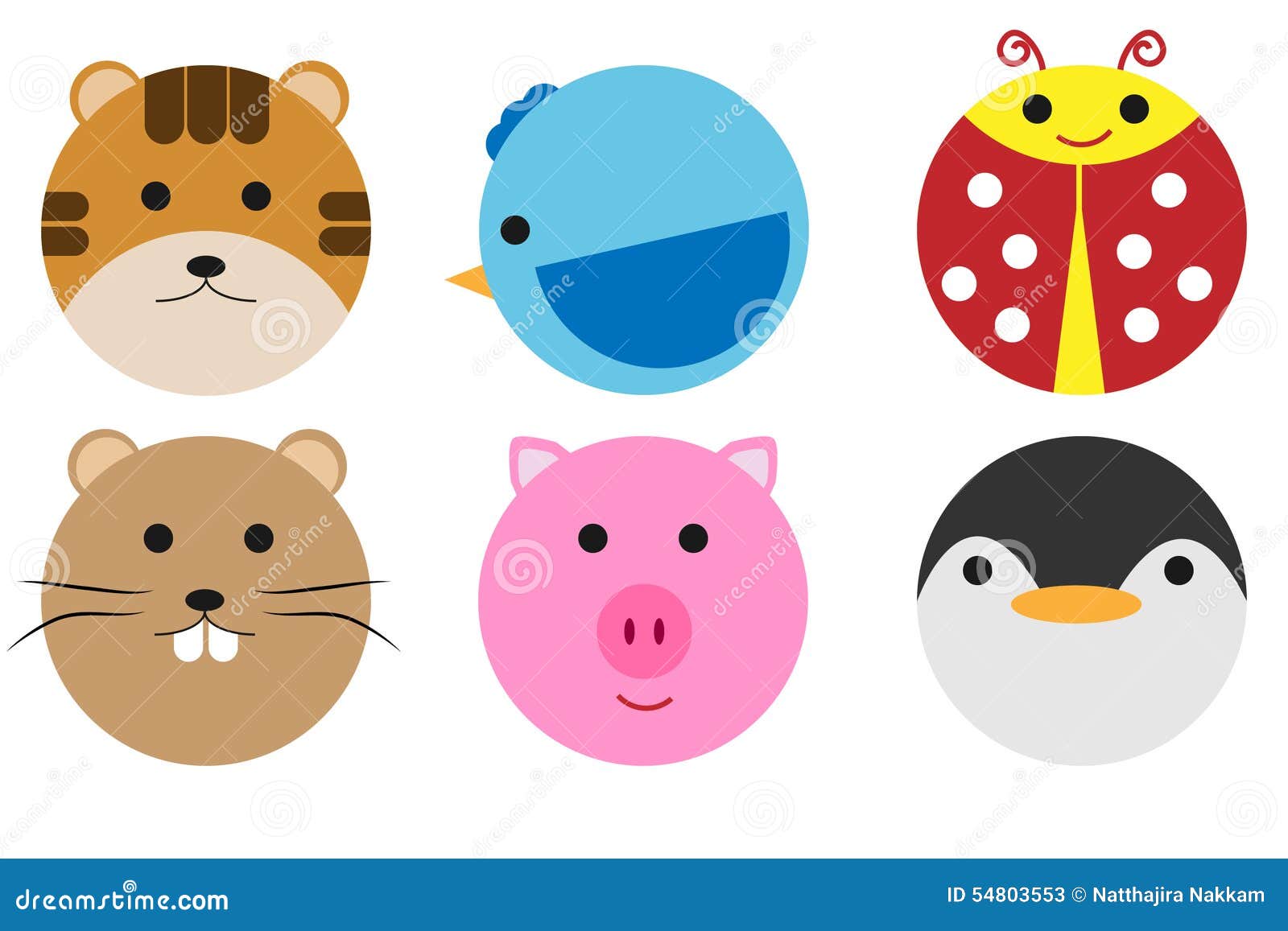 Círculo de los animales ilustración del vector. Ilustración de animales - 54803553 Círculo de los animales ilustración del vector. Ilustración de animales - 54803553