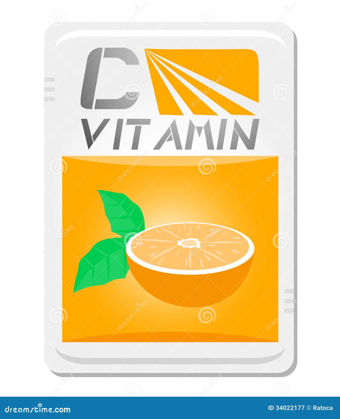 C vitamin stock vector. Illustration of advertisement 34022177