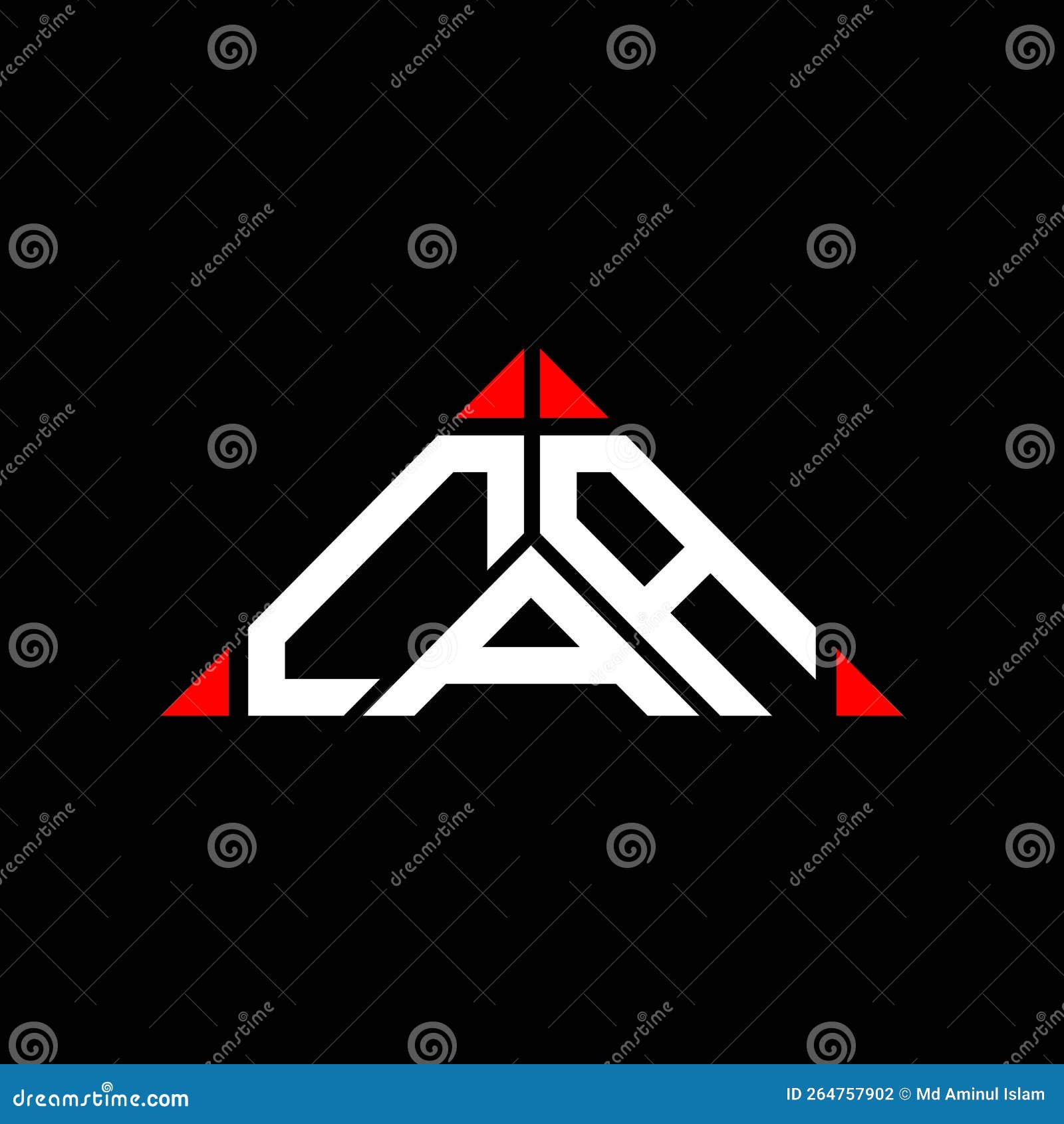 caa letter logo creative  with  graphic,