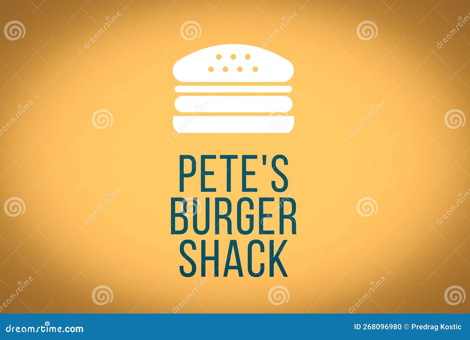 Cabaña de hamburguesas stock de ilustración. Ilustración de insignia -  268096980