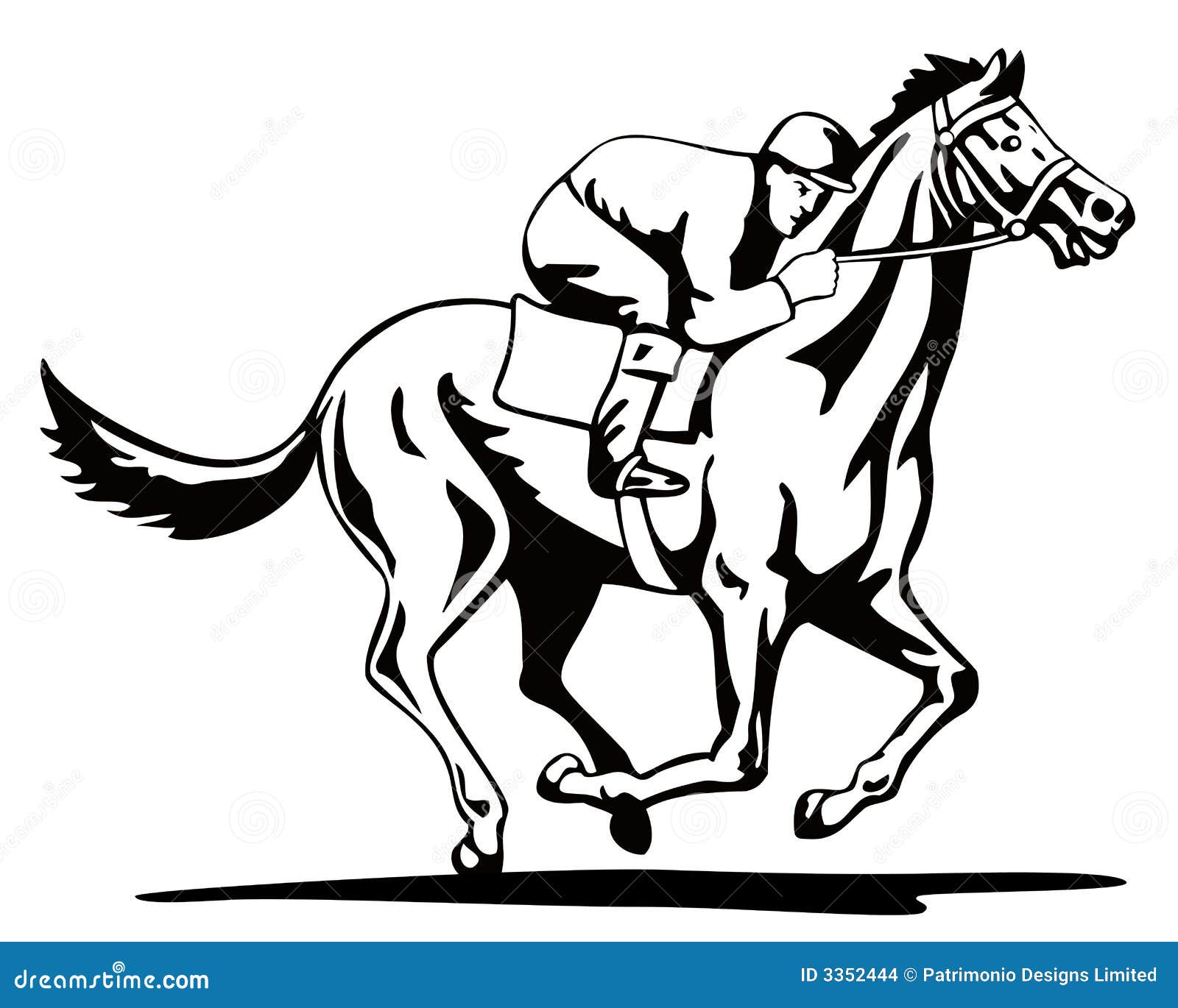 clipart horse and jockey - photo #20