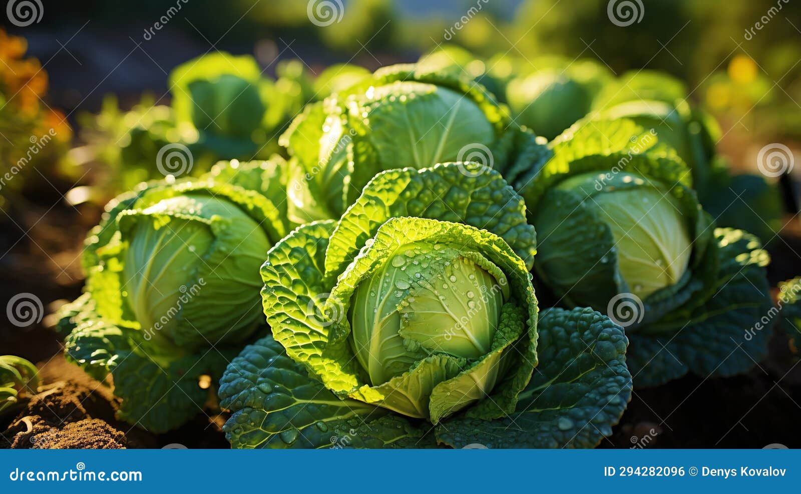 Cabbage Greens in High Quality Fields for daily Nutritional Needs