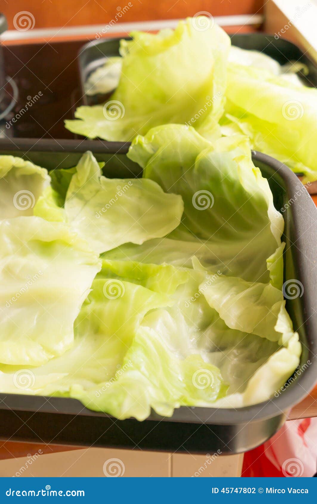 Cabbage leaves stock photo. Image of dish, cabbage, oven 45747802