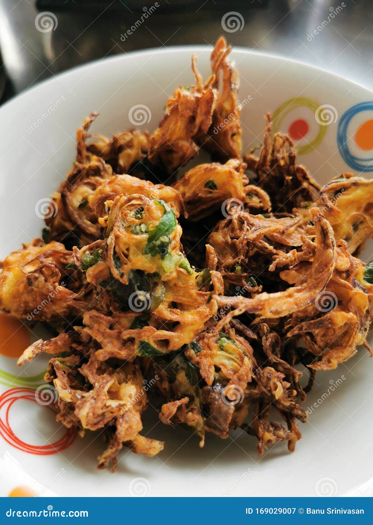 Cabbage and Onion Pakoda stock image. Image of snack 169029007