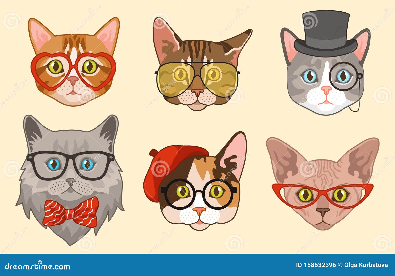 Vetores de Ícone Da Cabeça De Animal De Desenho Animado Avatar De Rosto De  Gato Para Perfil De e mais imagens de Amarelo - iStock