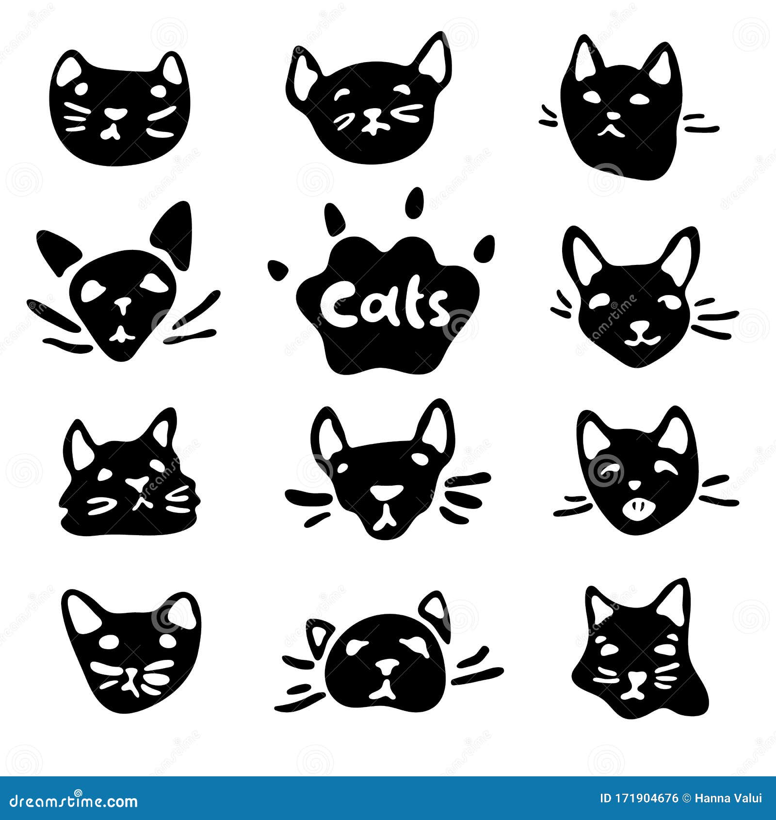 Desenho De Gato Contorno Crianças Preto Vetor PNG , Desenho De