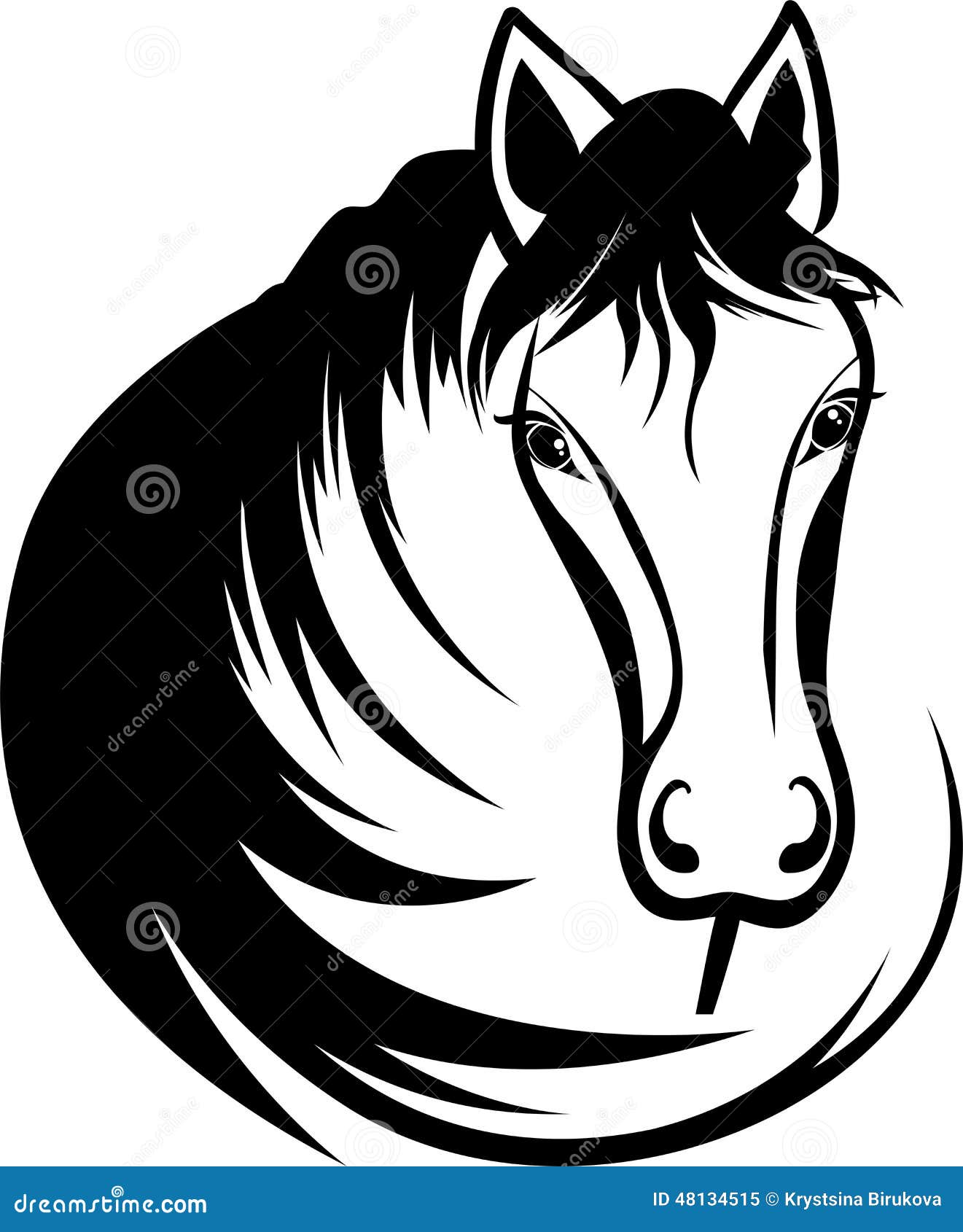 Projeto Do Vetor Da Cara Do En Da Cabeça De Cavalo Ilustração do Vetor -  Ilustração de isolado, cavalo: 119949558