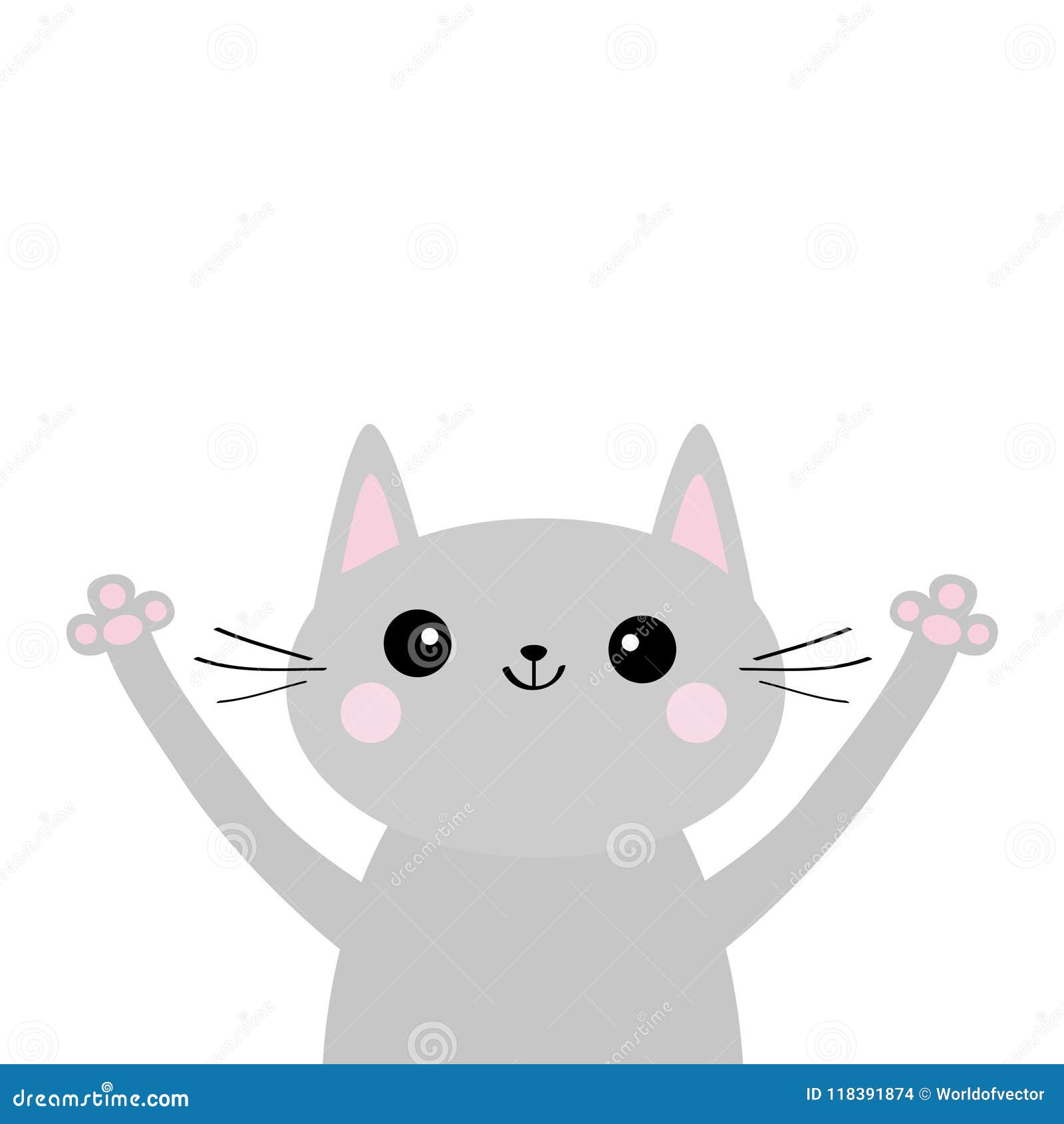 Cabeça de gato bonito logotipo dos desenhos animados cabeça de gato Bom  para produtos relacionados ao cuidado do gato V4