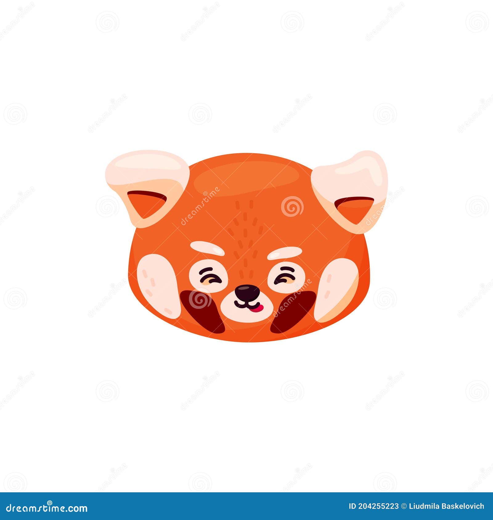 Desenho de panda rosto de animal selvagem desenho de cabeça de animal  gráfico vetorial