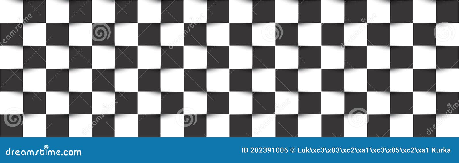 Cabeçalho De Verificação Preto E Branco. Textura Quadrada Abstrata Simples  Do Tabuleiro De Xadrez Ilustração do Vetor - Ilustração de xadrez, moderno:  202391006