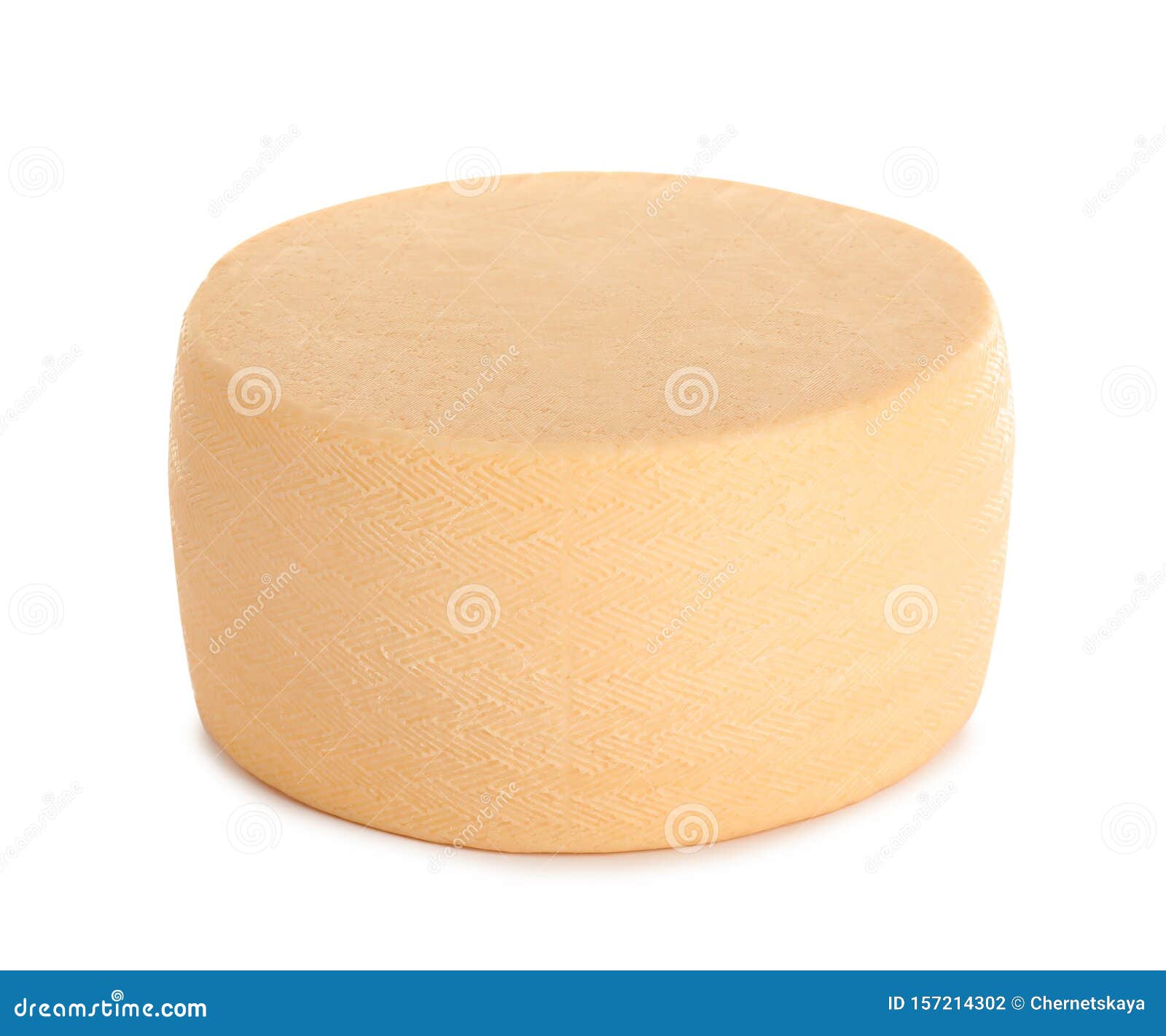 Cabeza De Queso Fresco Sabroso Sobre Blanco Foto de archivo Imagen de