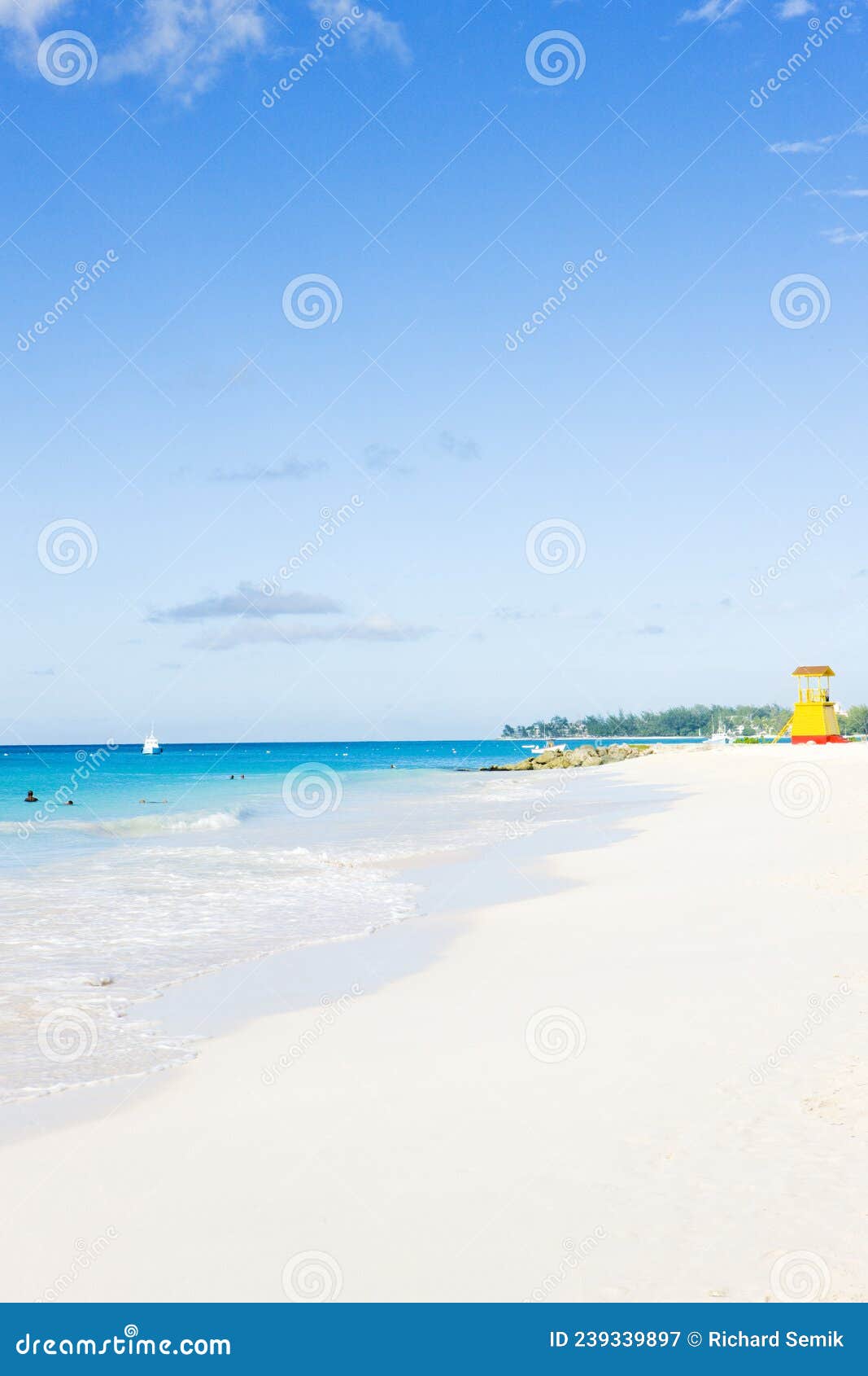 Cabin on the Beach, Enterprise Beach, Barbados, Caribbean Stock Image