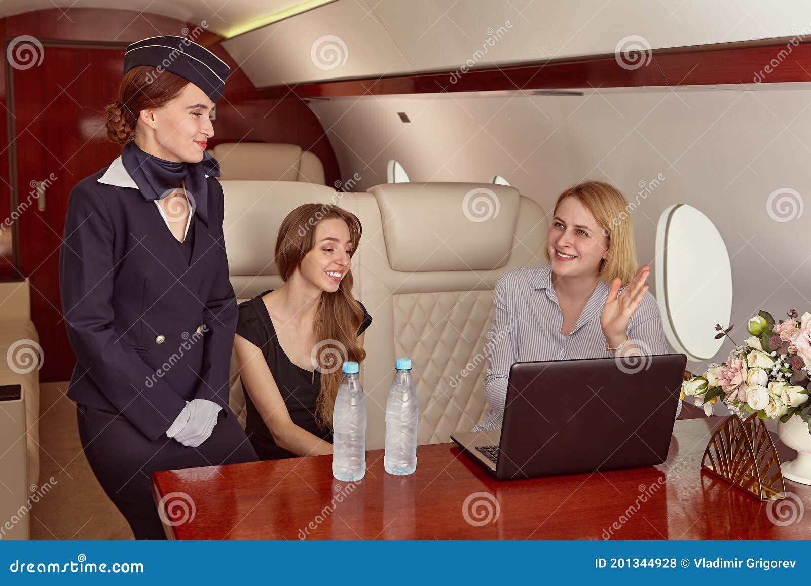 Airline Crew In The First Class