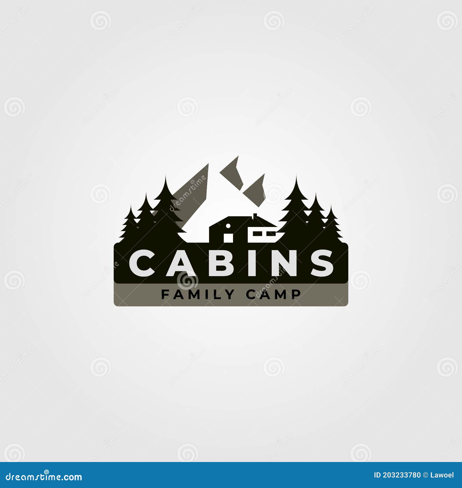 Cabin Logo , Lodge Logo Vector Stock Image 222829693