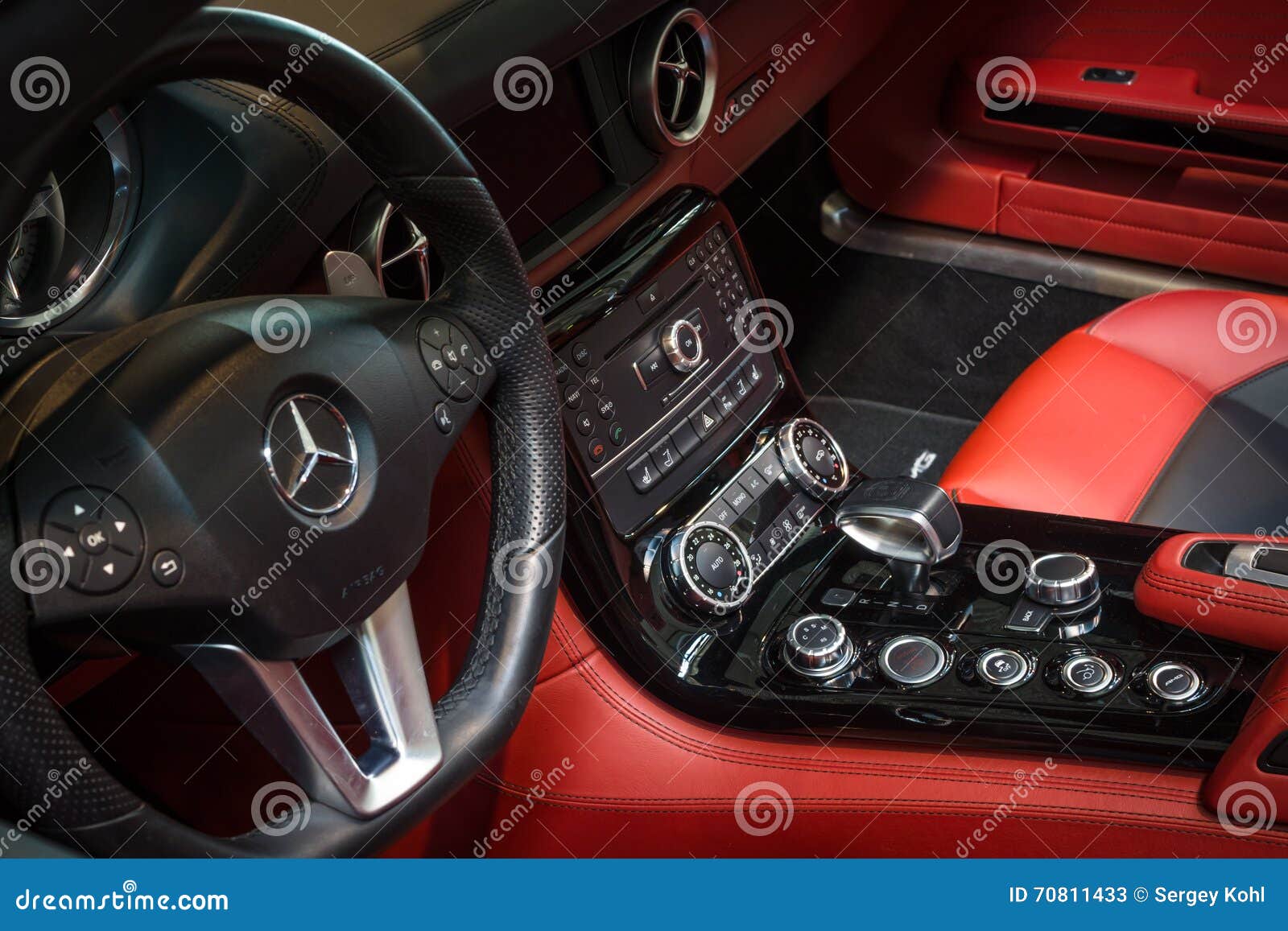 Cabin Of Supercar Mercedes Benz Sls Amg R197 2012