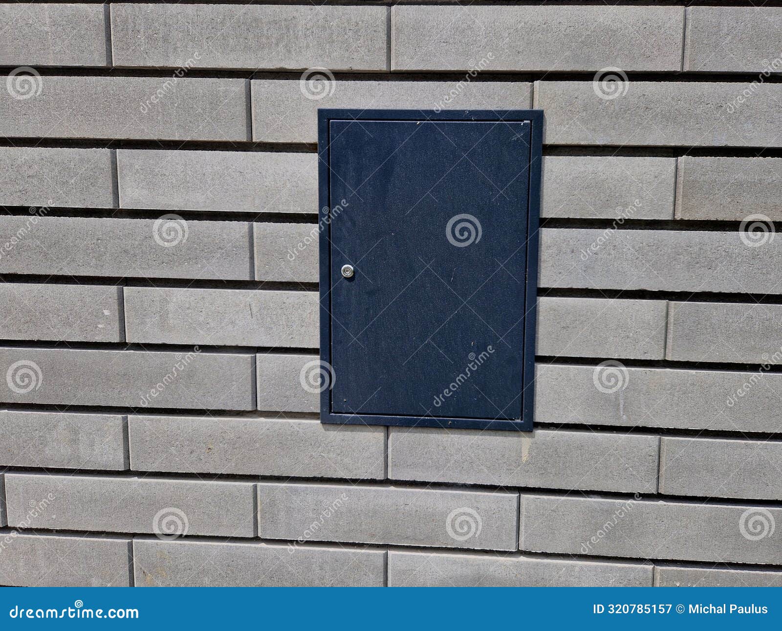 cabinet of the circuit breakers and the main switch of the house is recessed