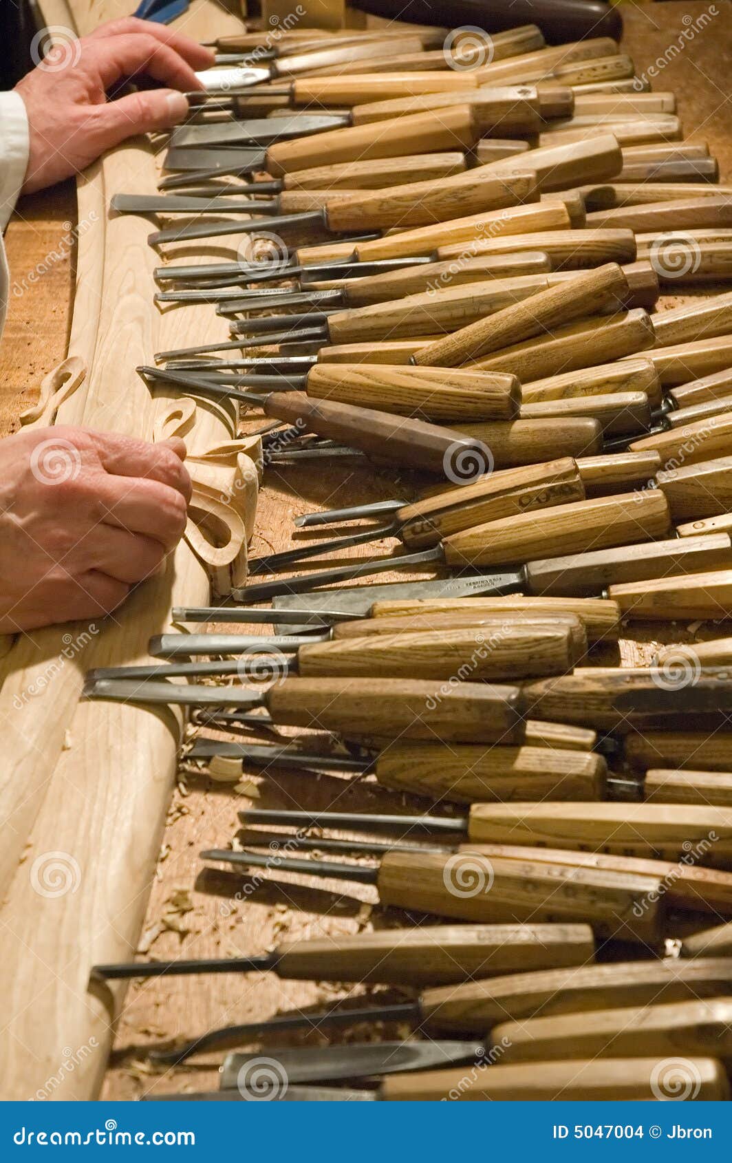 Cabinetmaker With His Tools Stock Photo Image Of Made Hands