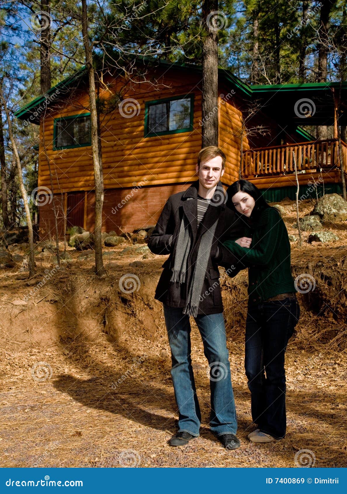 Cabins stock image. Image of cabin, couple, love, young 7400869