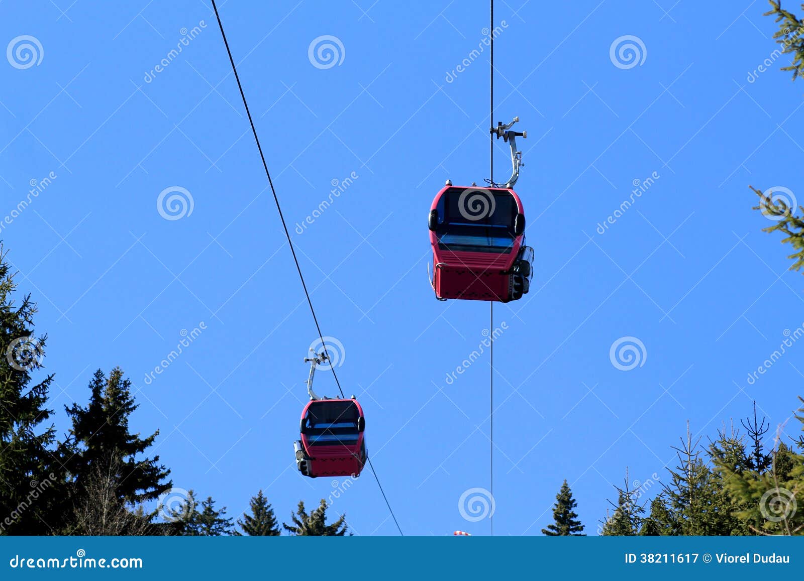 Cable car stock image. Image of blue, destination, peak 38211617