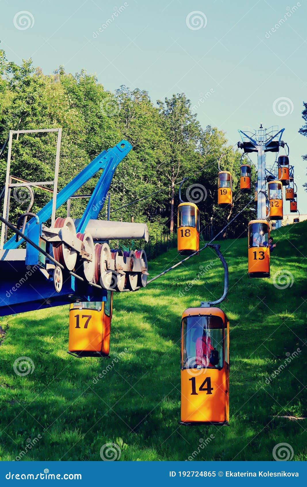 By cable car stock image. Image of tree, leisure, games 192724865