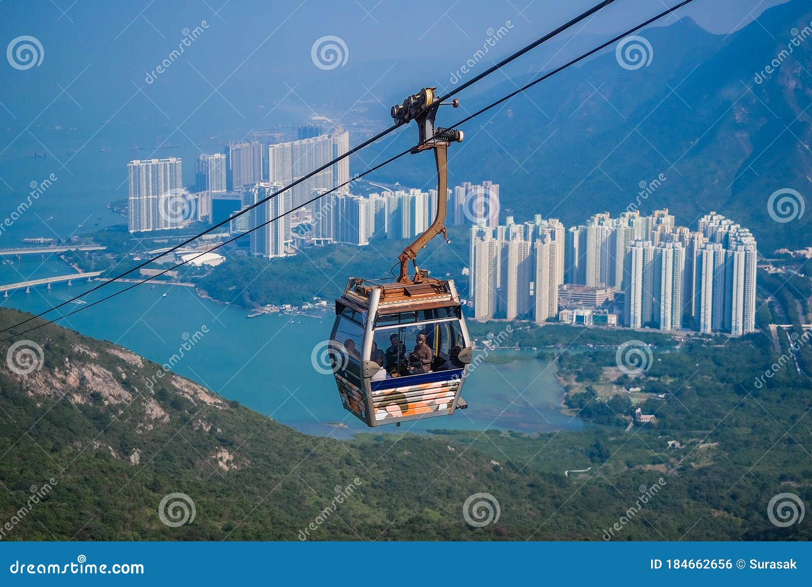 Cable Car,from Hong Kong Ocean Park Editorial Photo - Image of cabin