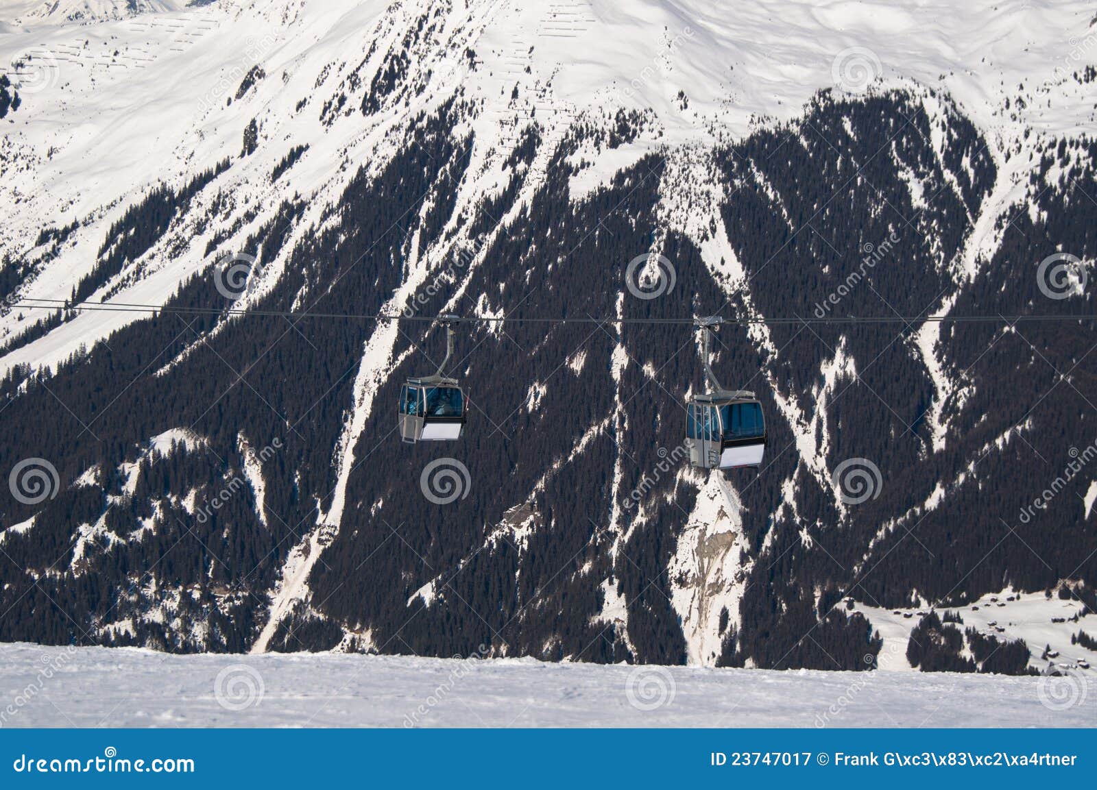 Cable car lift stock image. Image of panorama, aerial 23747017