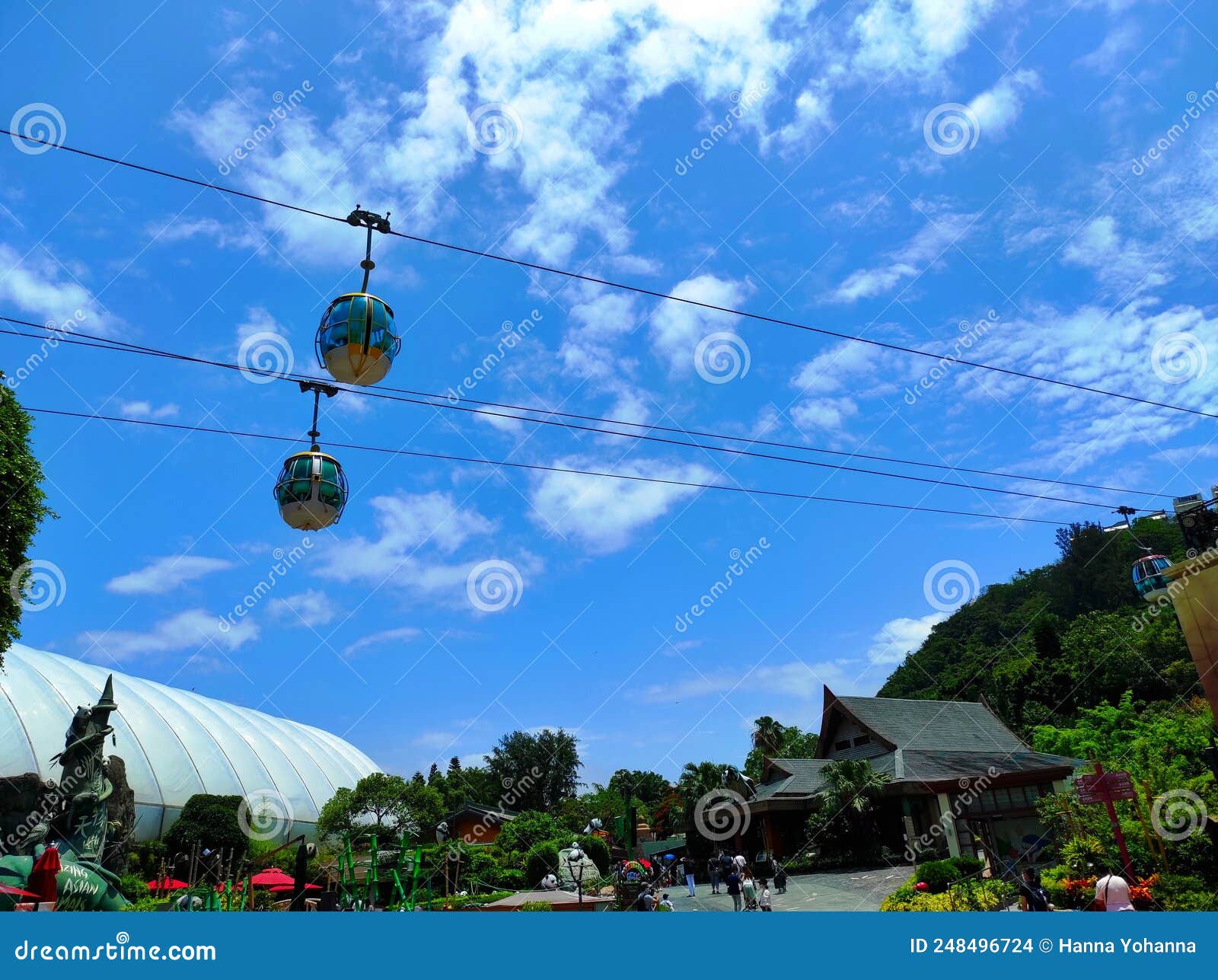 Cable Car at Ocean Park Hong Kong Editorial Stock Image - Image of