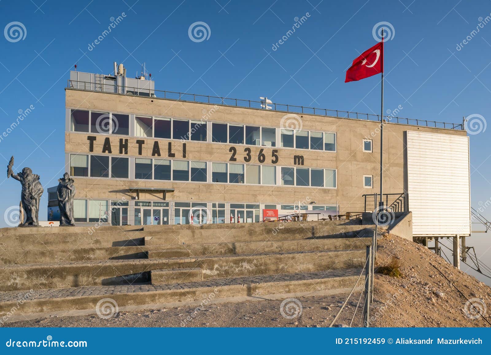 Cable Car Station the Top of Tahtali Mountain in Turkey Editorial Stock Image - Image of city, olympus: 215192459