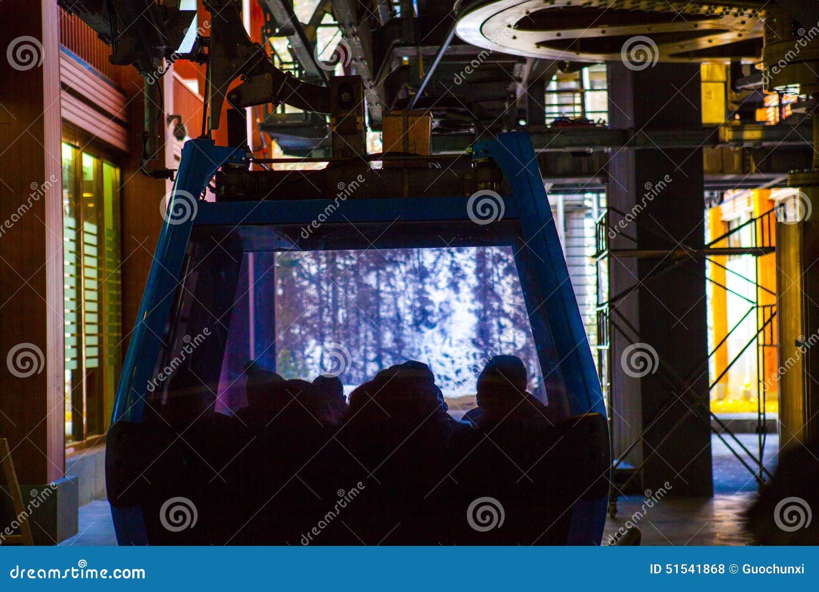Cable Car stock photo. Image of lift, bridge, cable, scandinavian