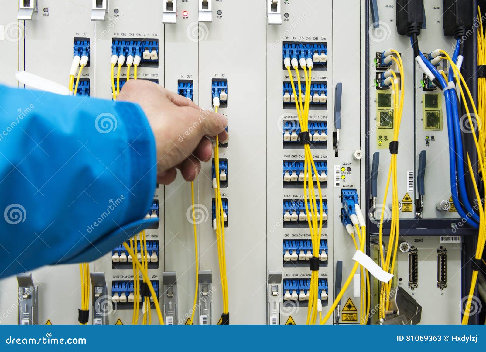 Cable Connection in Room Stock Image Image of