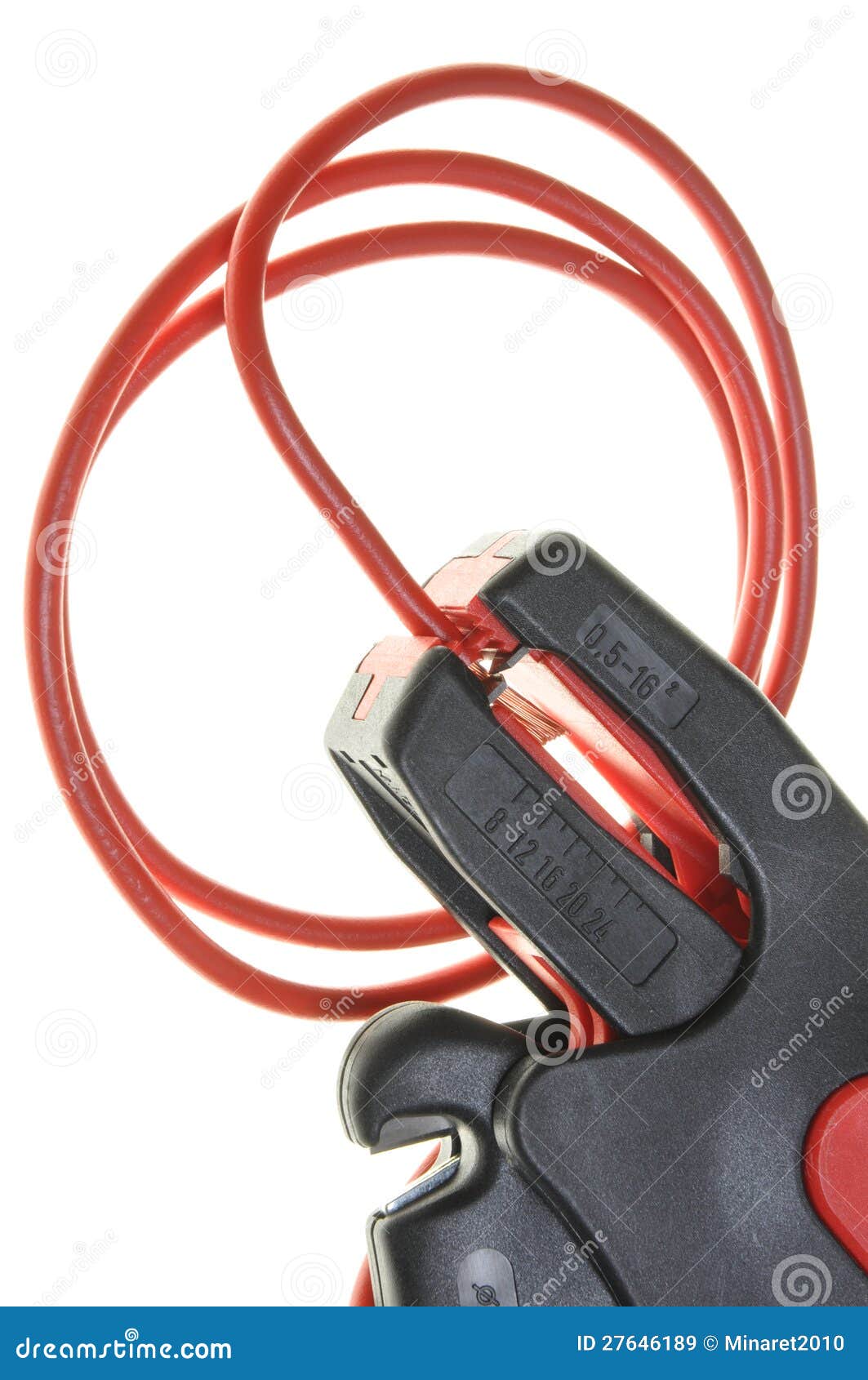 Cable Cutters, Stripping of Power Cable Stock Image Image of industry