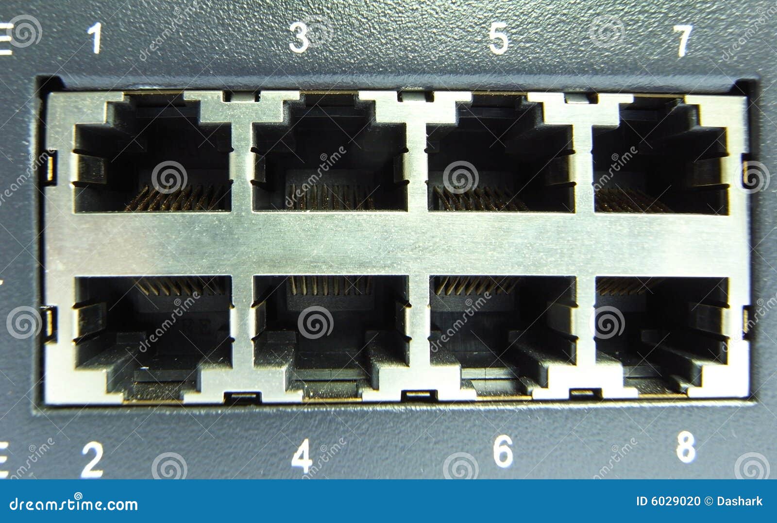 Cable & hub stock photo. Image of data, blue, communicate 6029020
