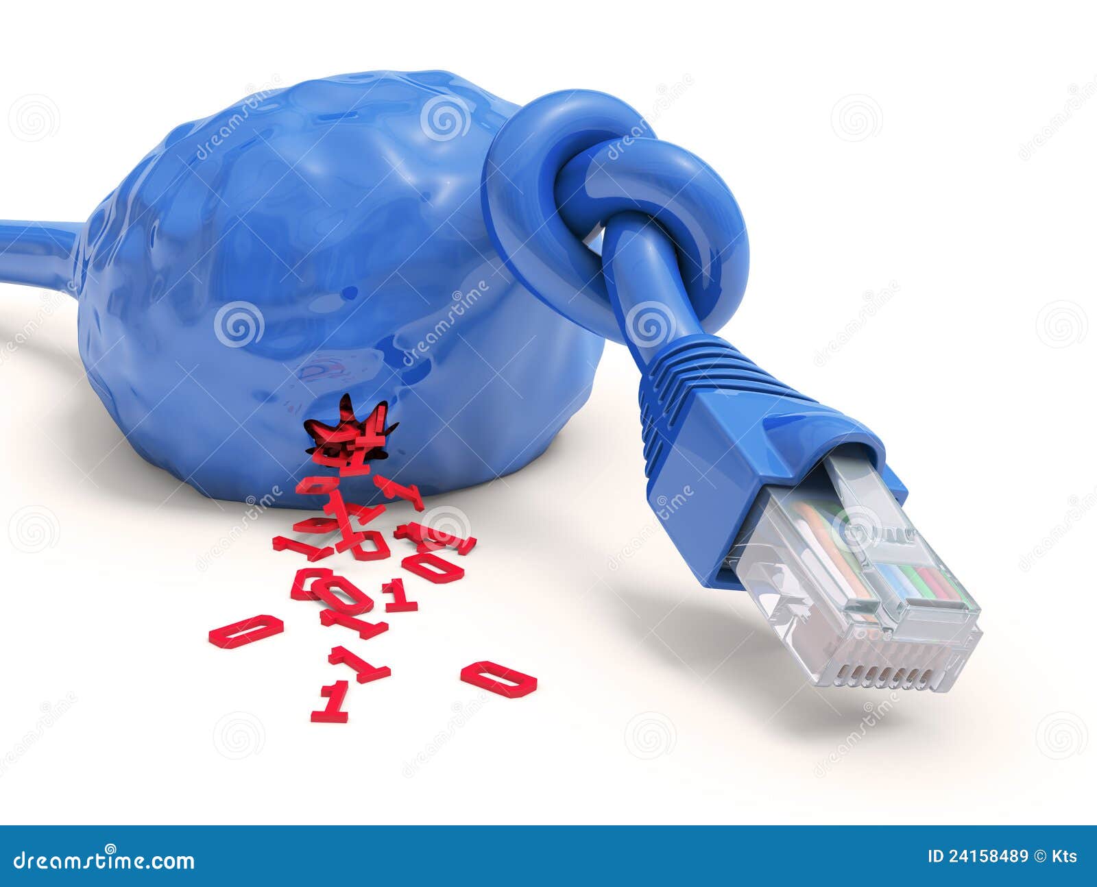Cable Overloaded (Data Explosion) Stock Illustration Illustration of