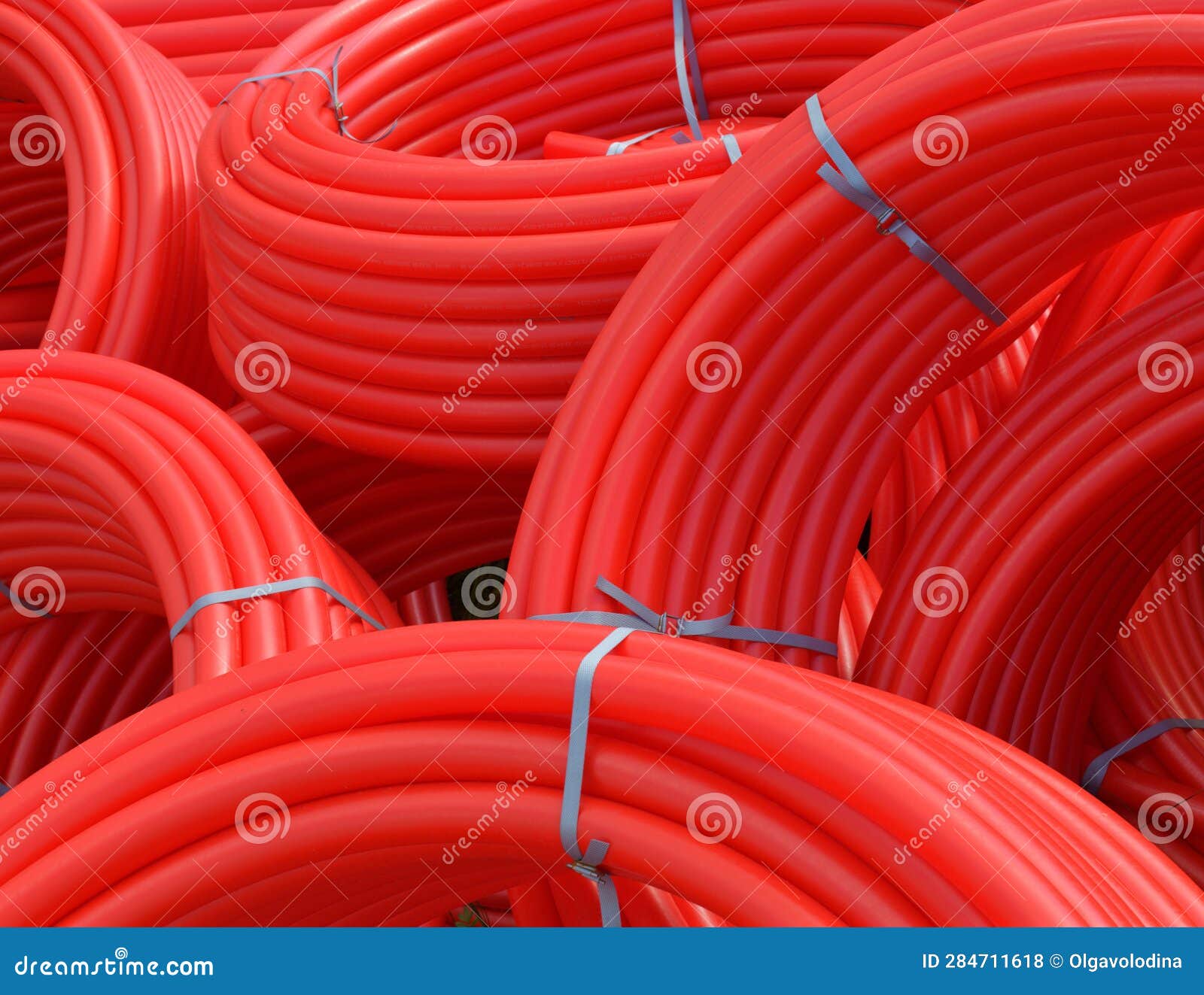 Cable Protective Pipe for Underground Utilities Stock Photo Image of