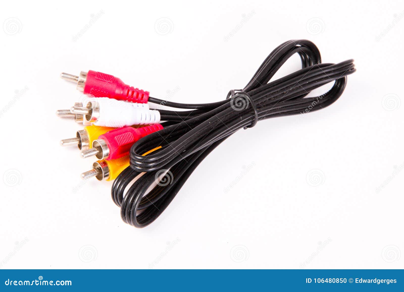 Cable receiver stock photo. Image of jack, object, male 106480850