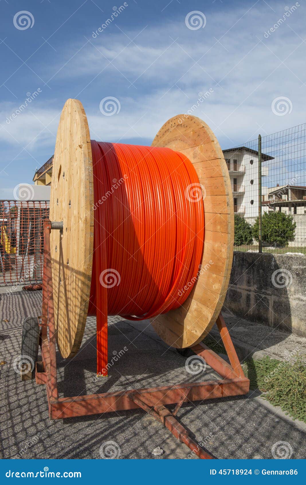 Cable Reels - Wooden Construction Stock Image | CartoonDealer.com #38950057