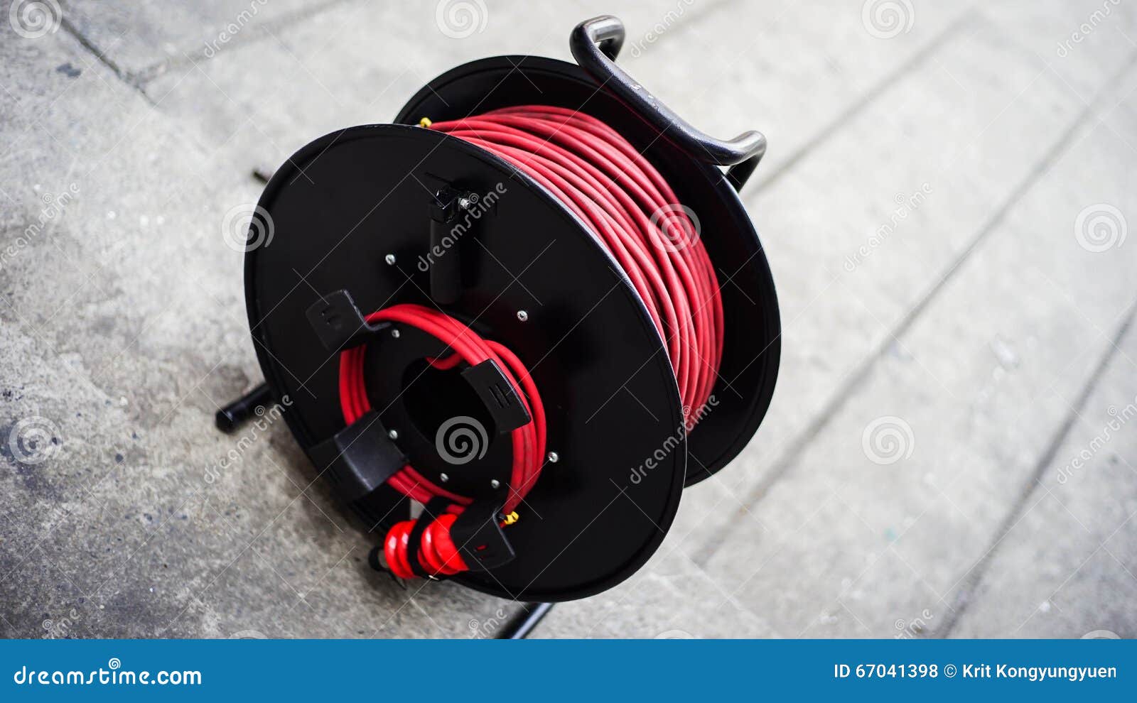 Cable roll stock photo. Image of white, voltage, fiber 67041398